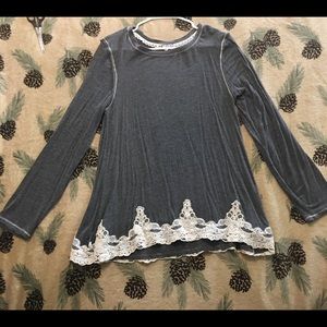 Deep Grey Women’s tunic top